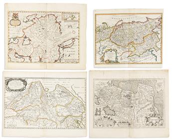 (TARTARY.) Large group 24 of seventeenth-and-eighteenth-century engraved maps of northern Asia.